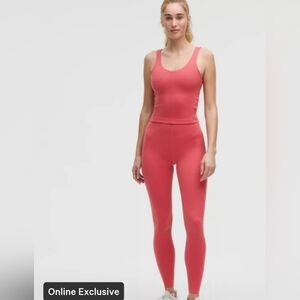 Lululemon Athletica "GLOW UP" Leggings- In Desert Red!! Sculpting!!